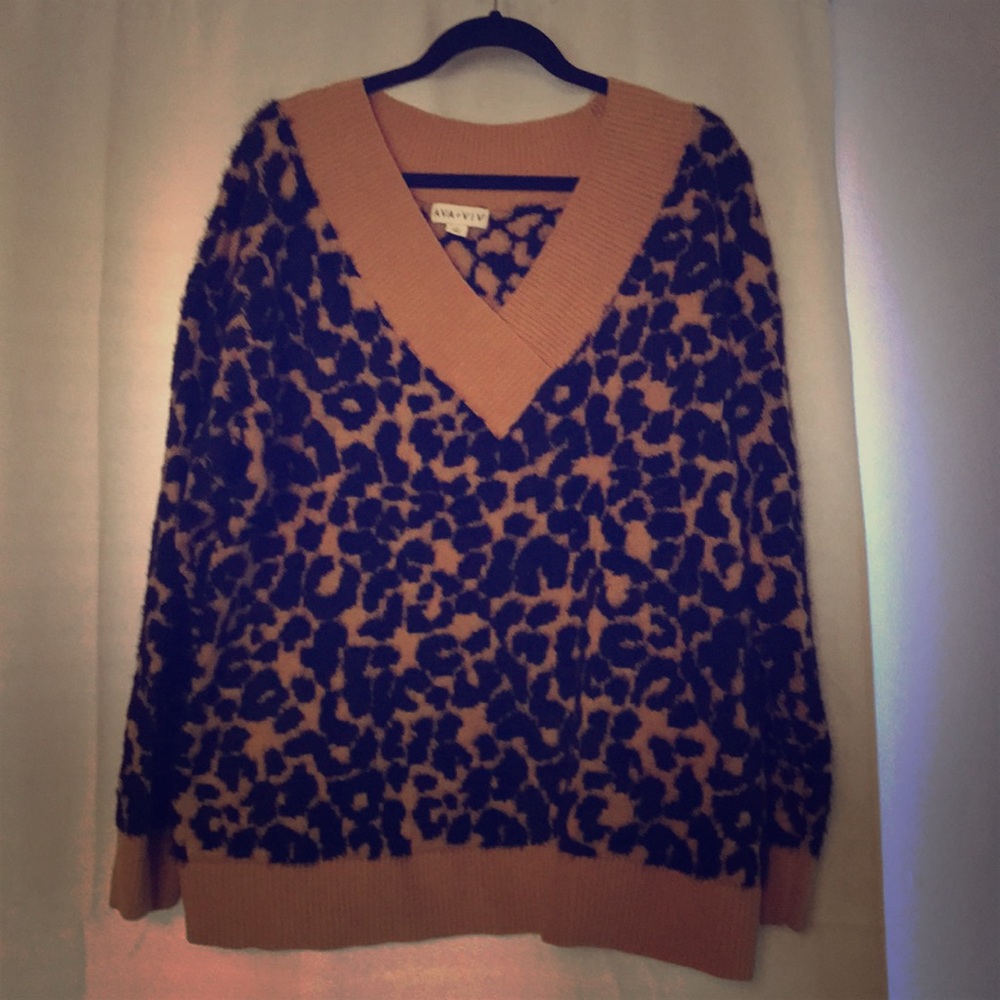Leopard print sweater